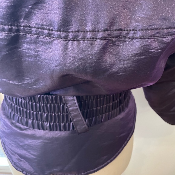 NILS Vintage Iridescent Metallic Purple Cropped Ski Jacket - Picture 7 of 16